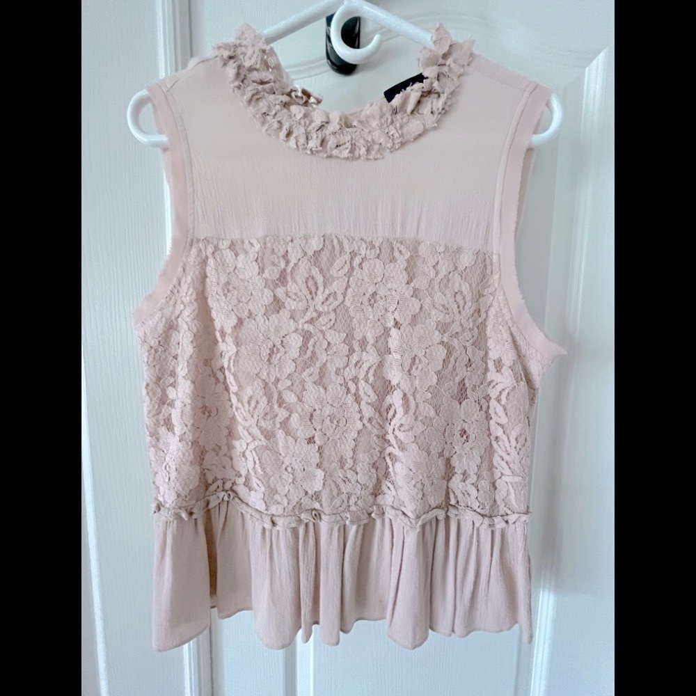 Rose colored Lace top.